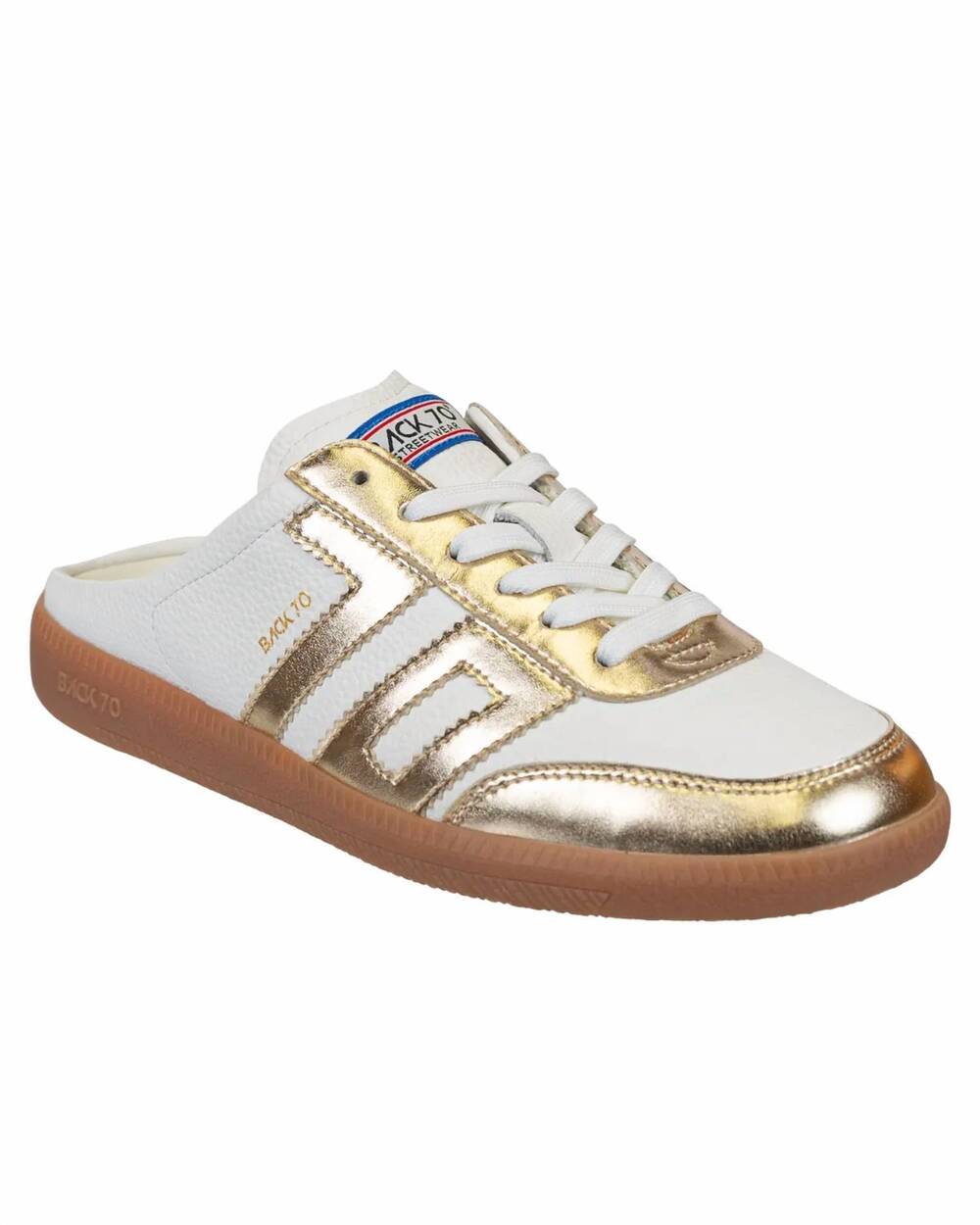 NEW BACK 70 women's easter backless sneakers in metallic